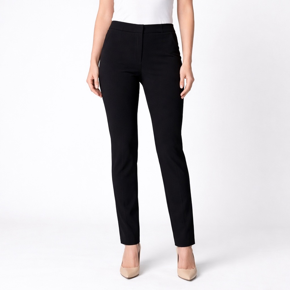Nordstrom Rack black Ponte stretchy dress pants XL office business casual
